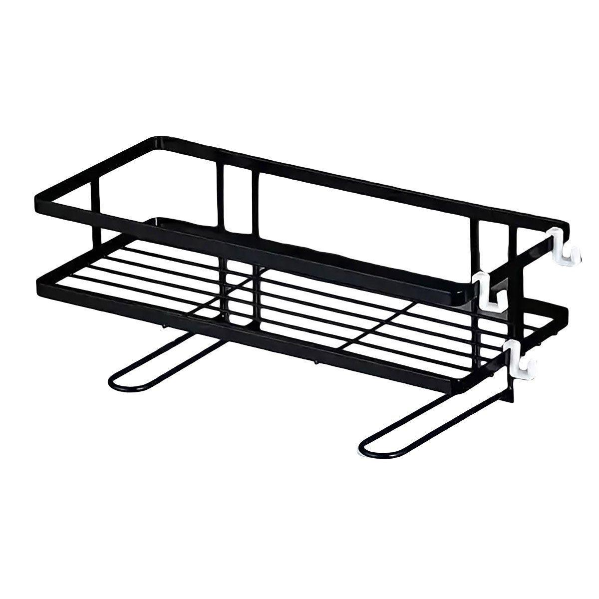 Storage Rack 1Tier Space Saver Over The Toilet Steel Bathroom Shelf Organizer - White 6