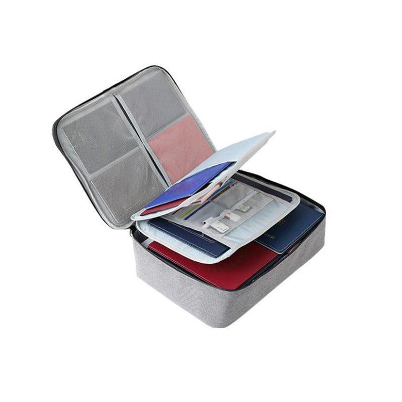 Large Capacity Multi-Layer Document Ticket Storage Bag Certificate File Organize 3 Layers - Black 3 Layers-B3 6