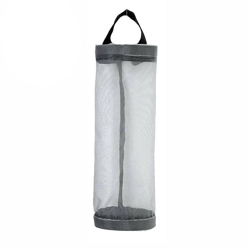 Hanging Mesh Bag Organizer Dispenser for Plastic or Trash Bags Storage Holder - Black 7
