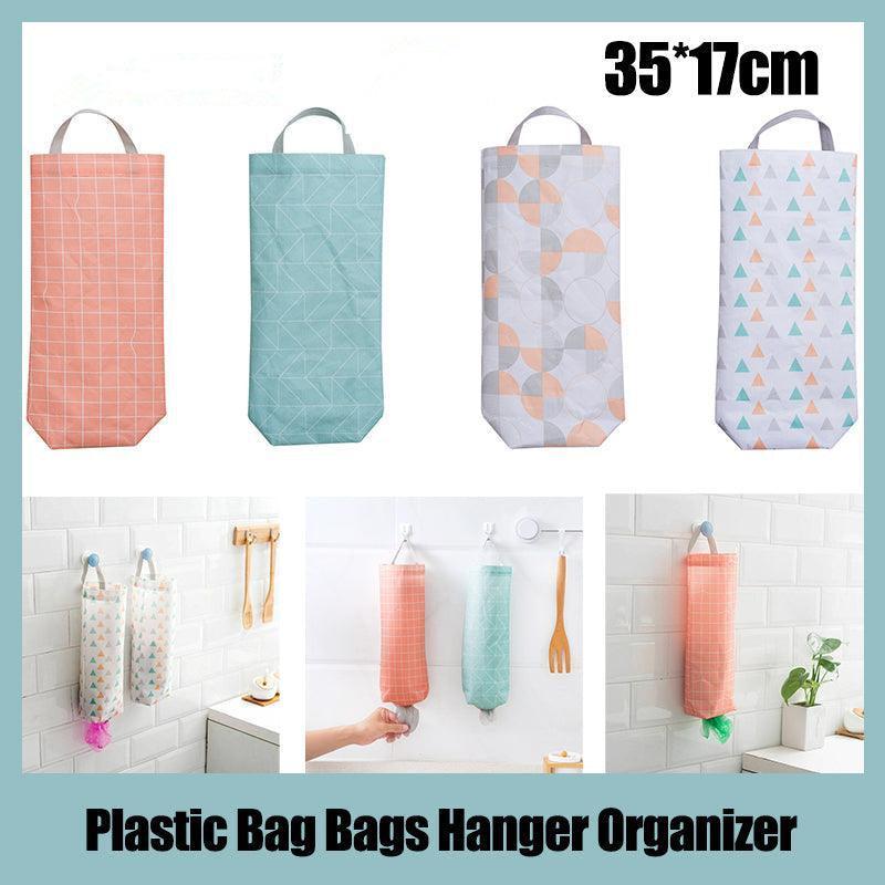 Plastic Bag Bags Hanger Organizer Storage Kitchen Trash Garbage Dispenser Holder - Triangle