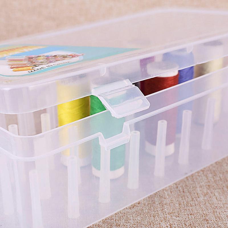 42 Spool Sewing Thread Storage Box Embroidery Bobbin Case Holder Organizer 3