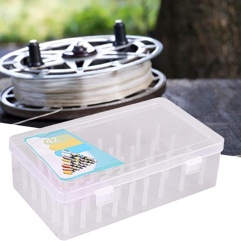 42 Spool Sewing Thread Storage Box Embroidery Bobbin Case Holder Organizer 4