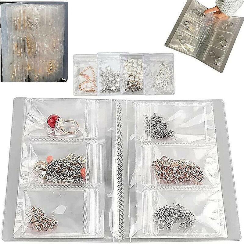 30X Transparent Jewelry Storage Book Small Plastic Gifts Reclosable Jewelry Bags 3