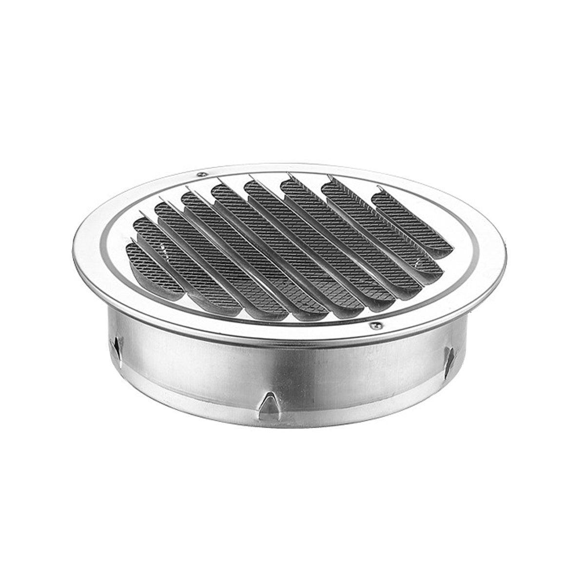 Stainless Steel Exhaust Fan Vent Outlet Flat Hood for Bathroom Kitchen Outlet - 150mm 6