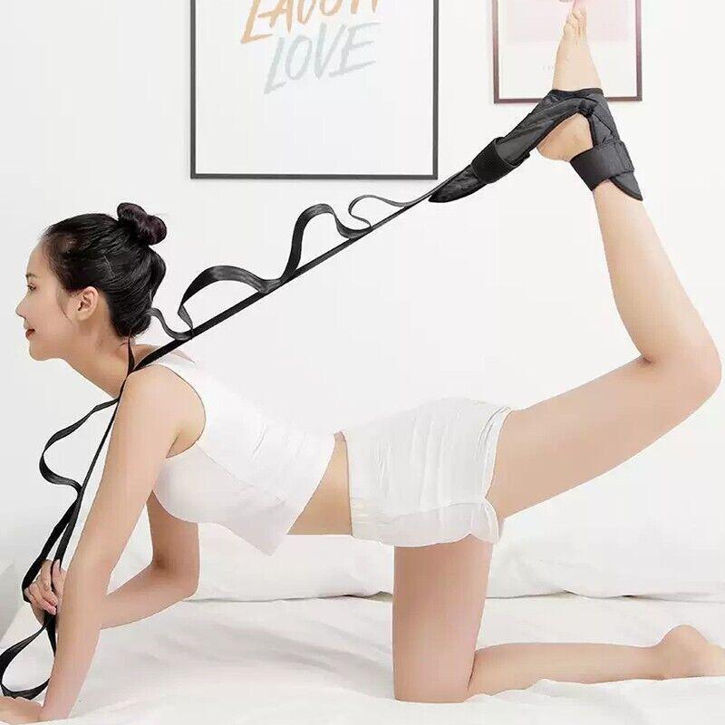 Yoga Flexibility Stretch Band Leg Fascia Stretcher Strap Ballet Gym Trainer 5