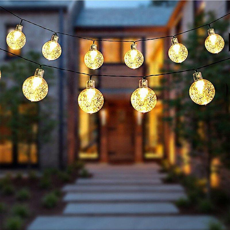 100/200Led Solar Globe String Lights Fairy Festoon Outdoor Party Decor - 22M 200LED 4