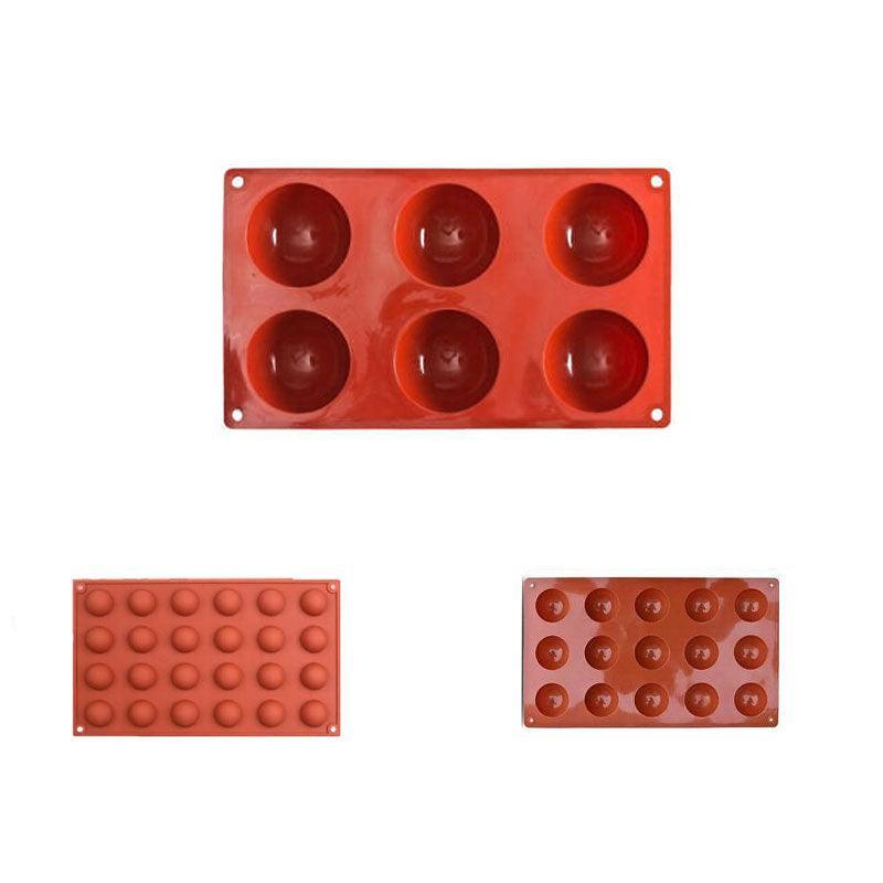 Soap Mold Cake Mould Kitchen Accessories Kitchenware Silicone Gel Baking Tools - 15 semicircle