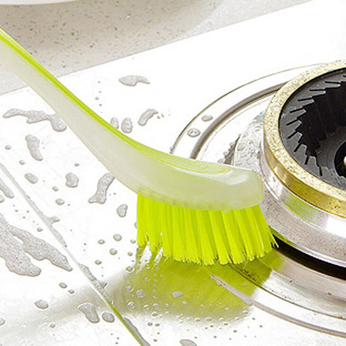 Multi Functional Long Handle Cleaning Brush Vertical Suction Kitchen Brush - Blue 5