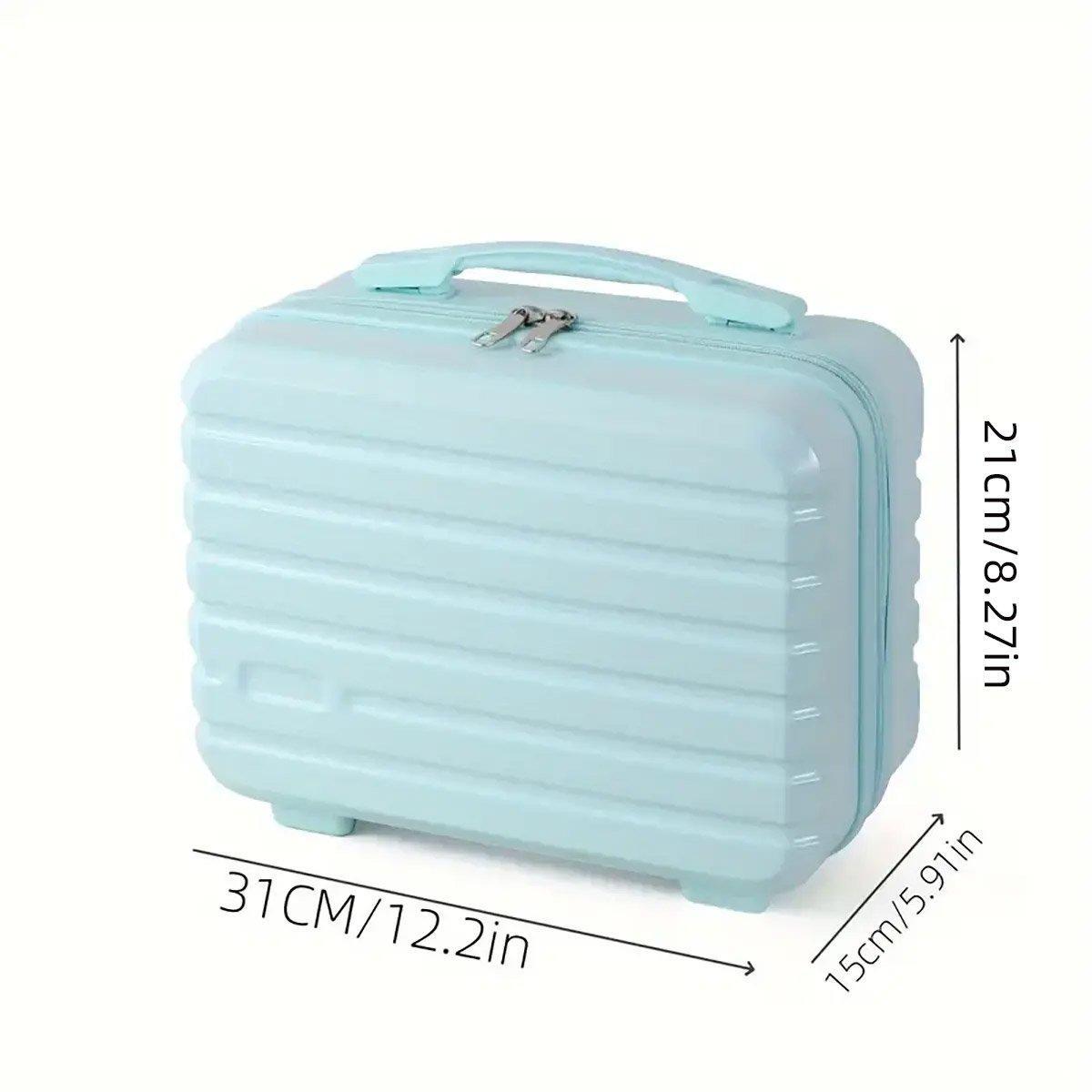 Portable 14 Inch Suitcase Mini Small Travel Storage Hand Gift Box - Green 3