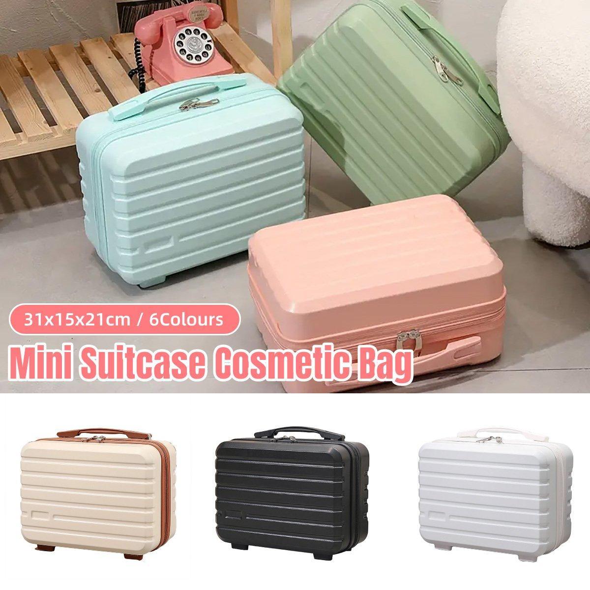 Portable 14 Inch Suitcase Mini Small Travel Storage Hand Gift Box - Pink