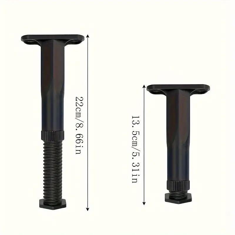 4pcs Adjustable Bed Frame Feet Ribbed Furniture Support Legs Sturdy Foundation 3
