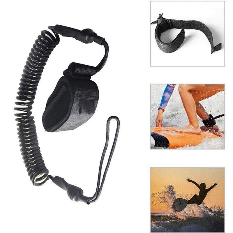 3m Coiled Surfboard Leash Paddleboard Ankle Wrist Strap for SUP 3