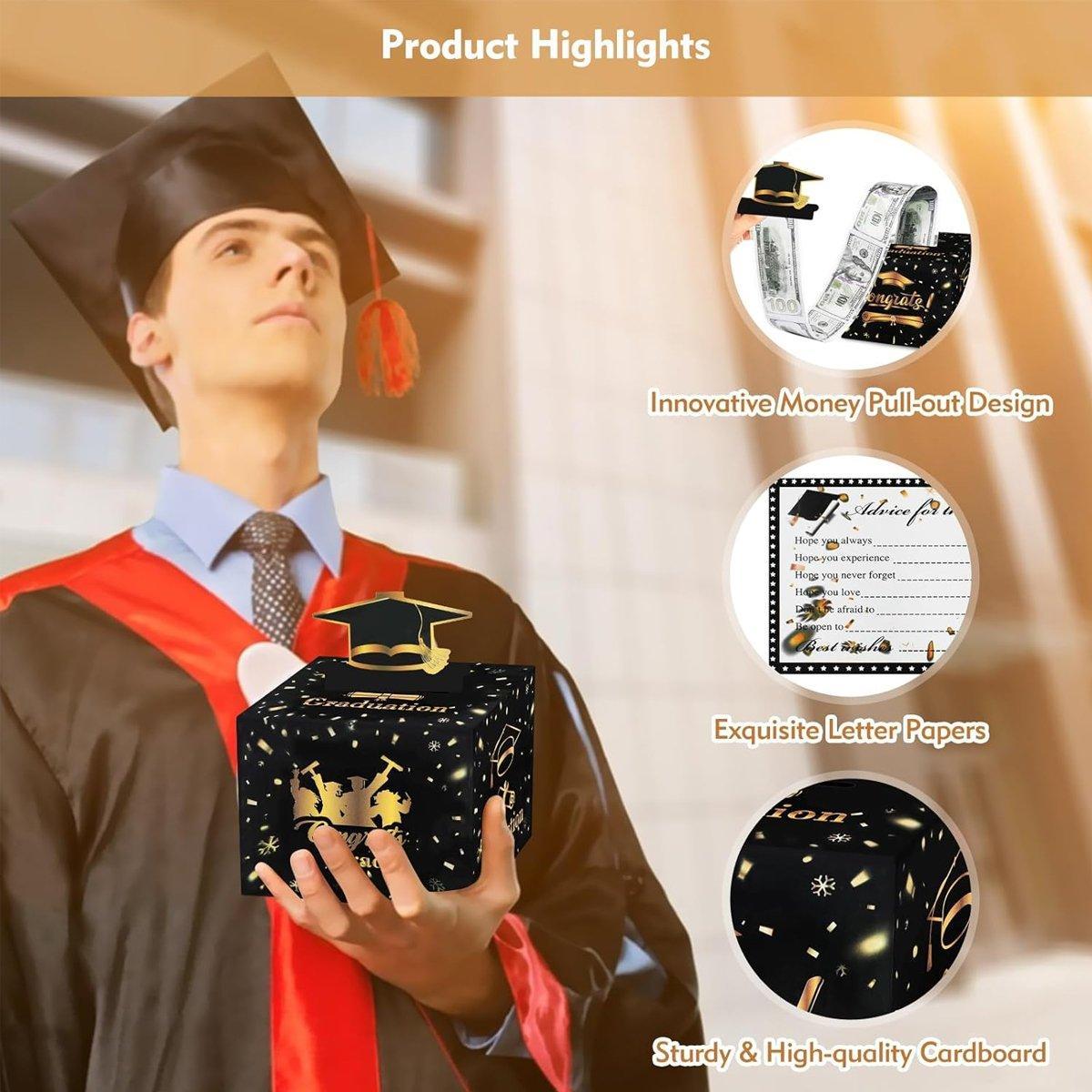 Birthday Creative Money-drawing Gift Box Graduation Party Money Drawing Box 5