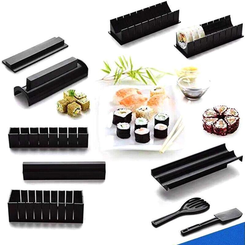 13Pcs Diy Sushi Maker Making Kit Rice Roller Mold Set For Beginners Kitchen Tool 5