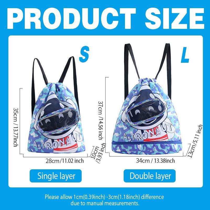 Waterproof Swim Backpack Durable Storage Bag Beach Pool Outdoor Travel - Yellow-Small (Single layer) 4