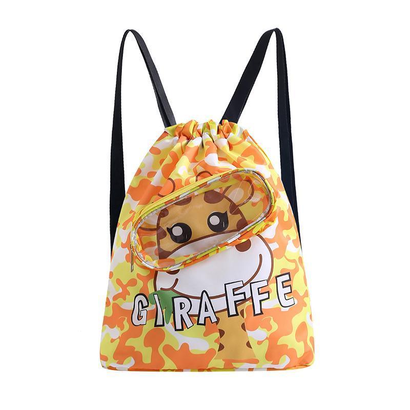 Waterproof Swim Backpack Durable Storage Bag Beach Pool Outdoor Travel - Yellow-Small (Single layer) 12