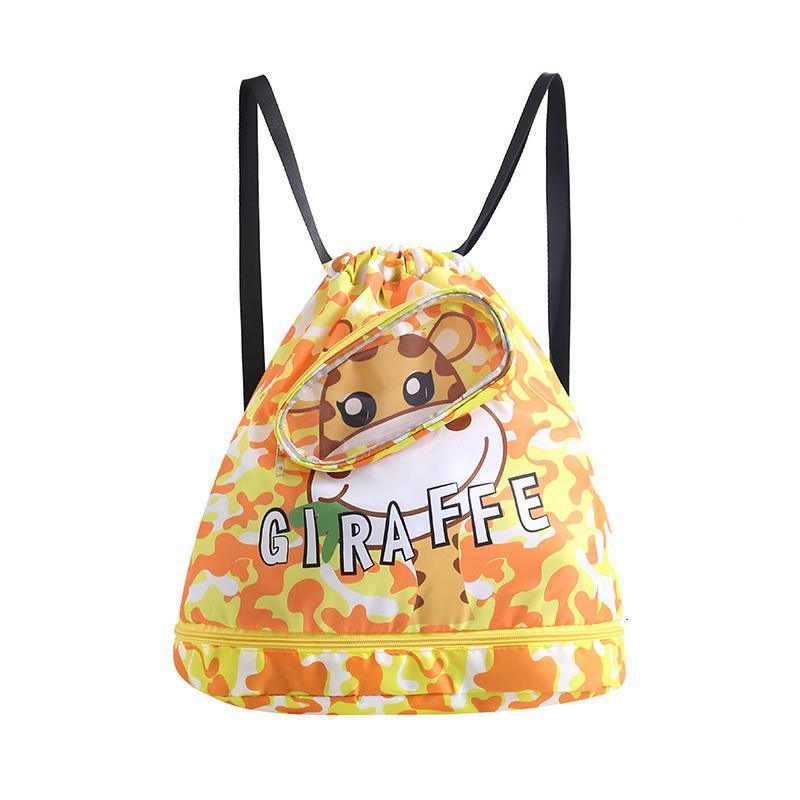 Waterproof Swim Backpack Durable Storage Bag Beach Pool Outdoor Travel - Yellow-Small (Single layer) 13