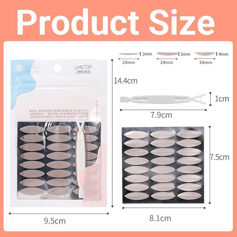 Eyelid Tape Stickers 120Pcs Natural Invisible- Adhesive Eye Lift Strips Tool - M-120PCS 3