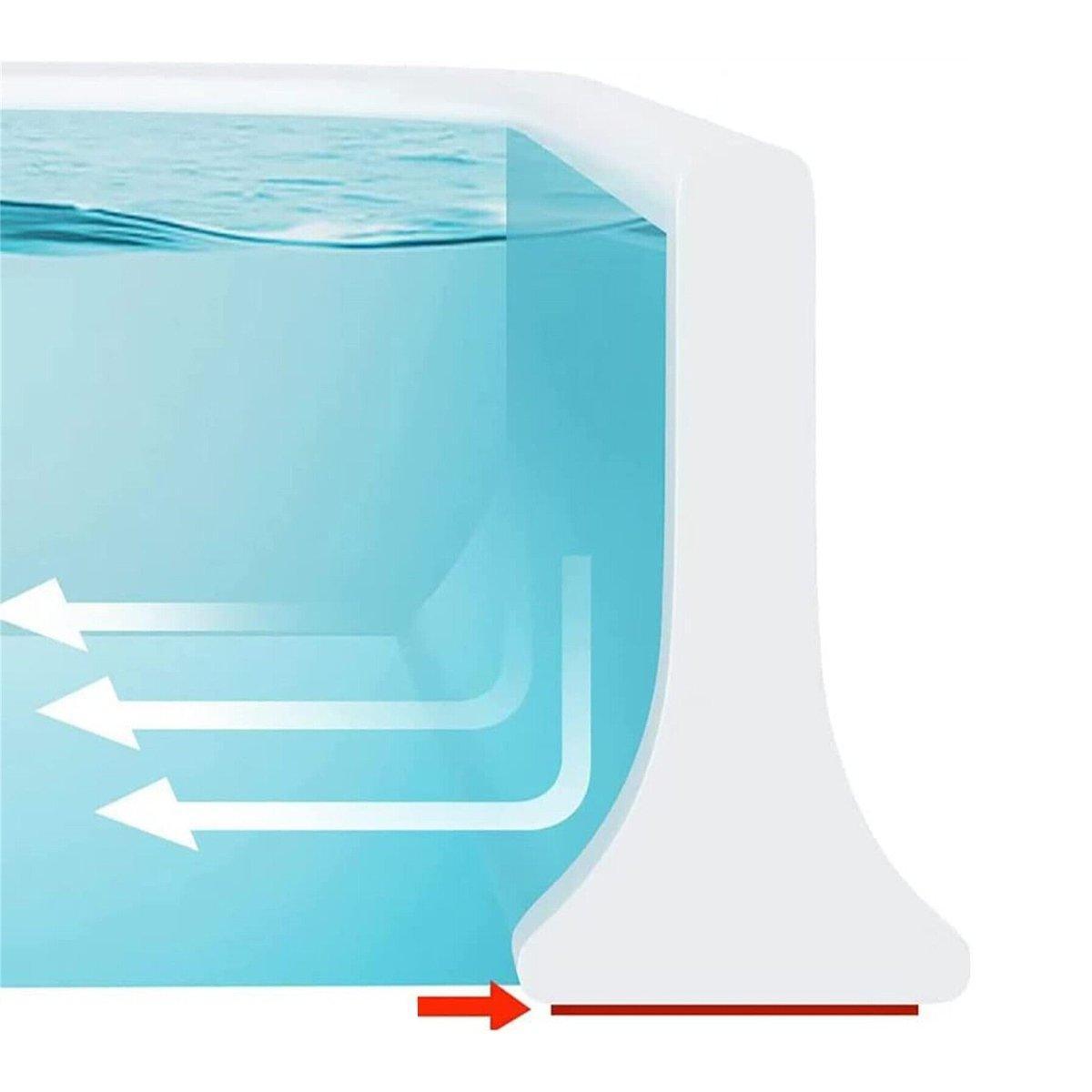 100-300CM Silicone Shower Water Barrier Bathroom Waterproof Strip Self-Adhesive - 100CM 4