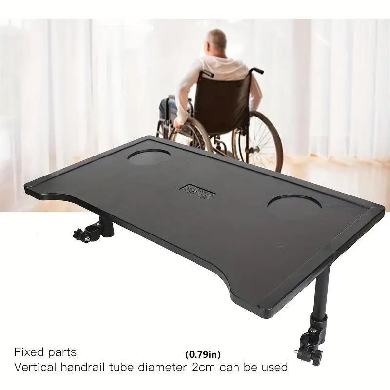 Plastic Dining Table for Wheelchair with Dining Board for Elderly Mobility Use 4