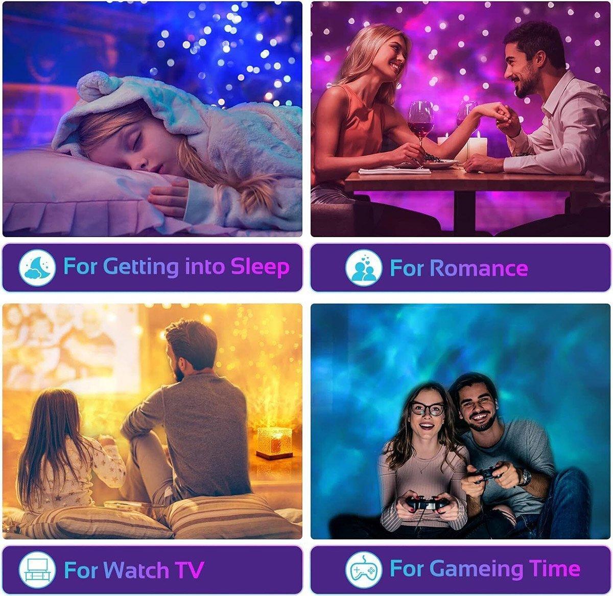 Water Ripple Atmosphere Lamp Square Table Lamp For Bedroom Bed Head Lighting 5