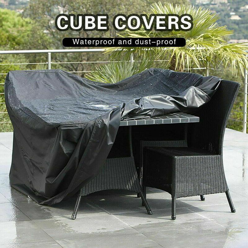 Waterproof Outdoor Furniture Cover Garden Patio Rain Uv Table Protector Chair - 123*123*74 3
