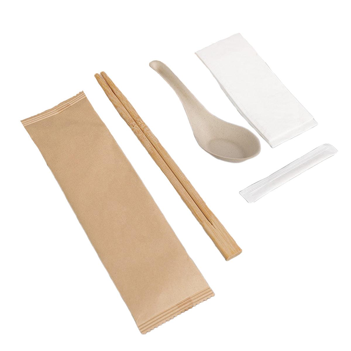 100pcs Disposable Chopsticks Set Four Pair Pack for Home Restaurant Fast Food