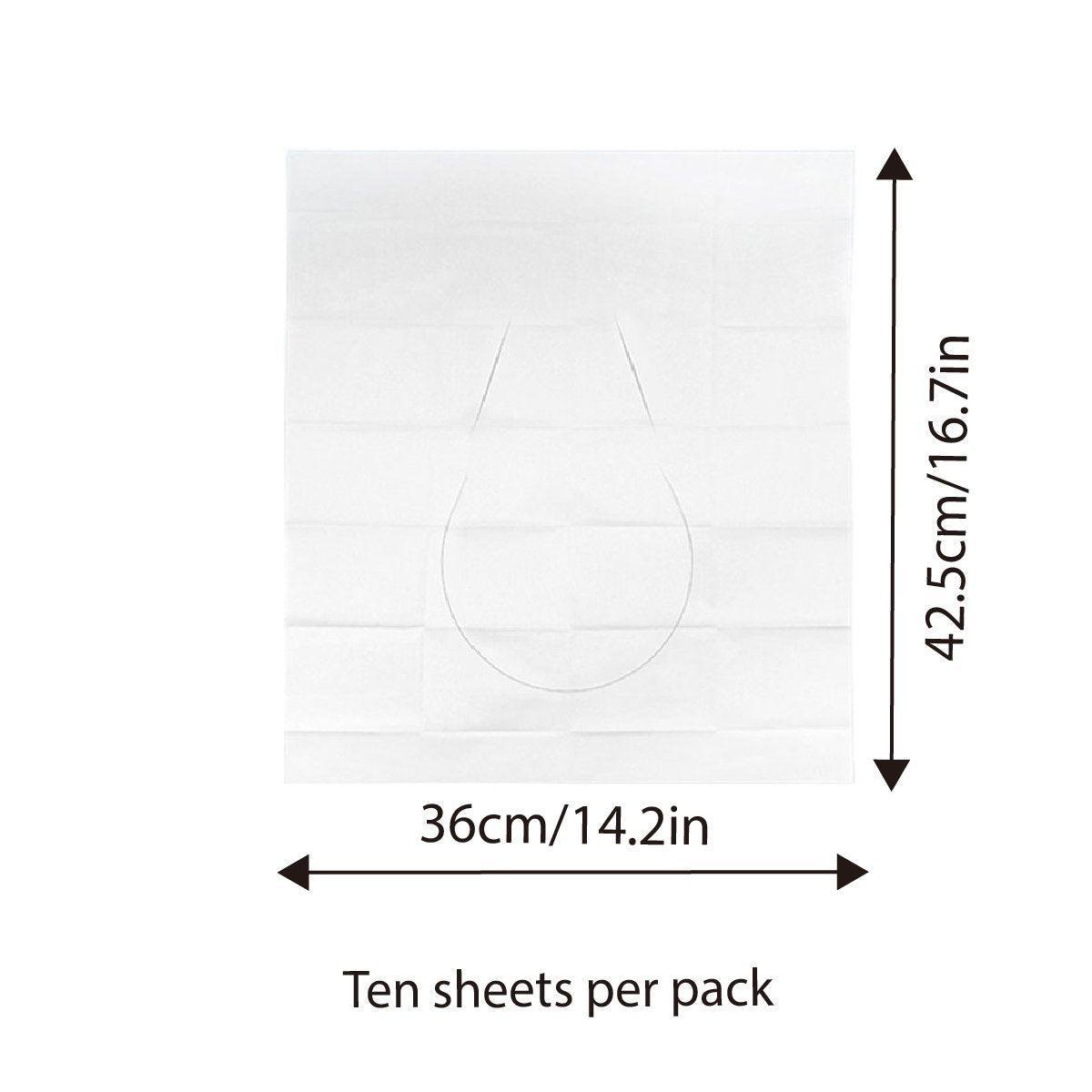 10PCS Disposable Soluble Water Toilet Seat Cover Travel Portable Hygiene Mat 3