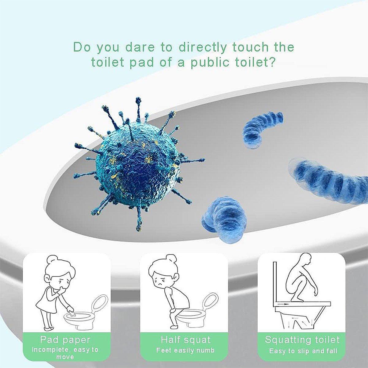 10PCS Disposable Soluble Water Toilet Seat Cover Travel Portable Hygiene Mat 5