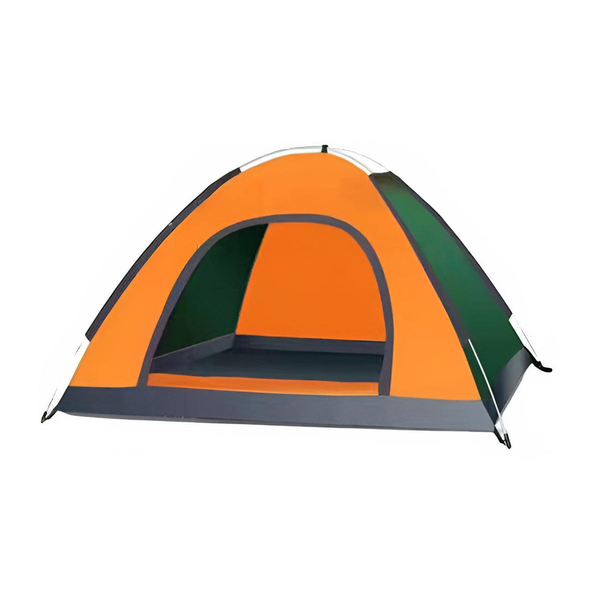 Outdoor Camping Tent Portable Sun Protection Lightweight Quick Setup Shelter - Orange 2-3 Person 8