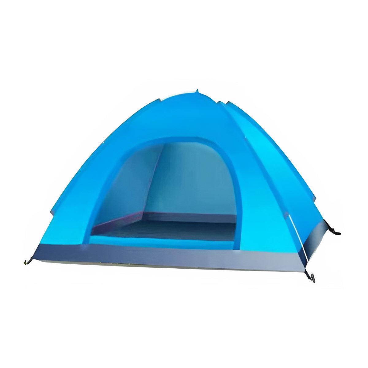 Outdoor Camping Tent Portable Sun Protection Lightweight Quick Setup Shelter - Blue 2-3 Person 6