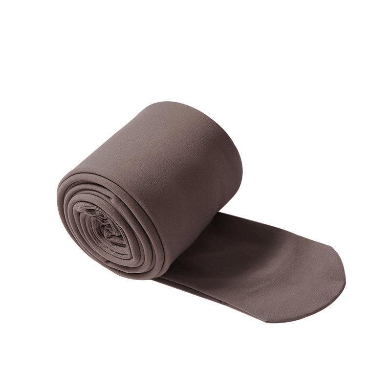 Womens Thermal Lined Translucent Pantyhose Winter Warm Fleece Tights Stockings - Coffee-220g 11