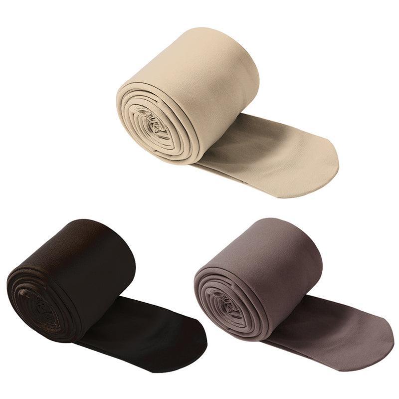 Womens Thermal Lined Translucent Pantyhose Winter Warm Fleece Tights Stockings - Nude-85g