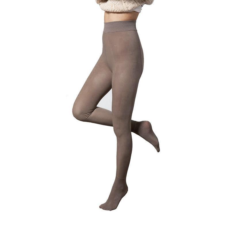 Womens Thermal Lined Translucent Pantyhose Winter Warm Fleece Tights Stockings - Nude-85g 4