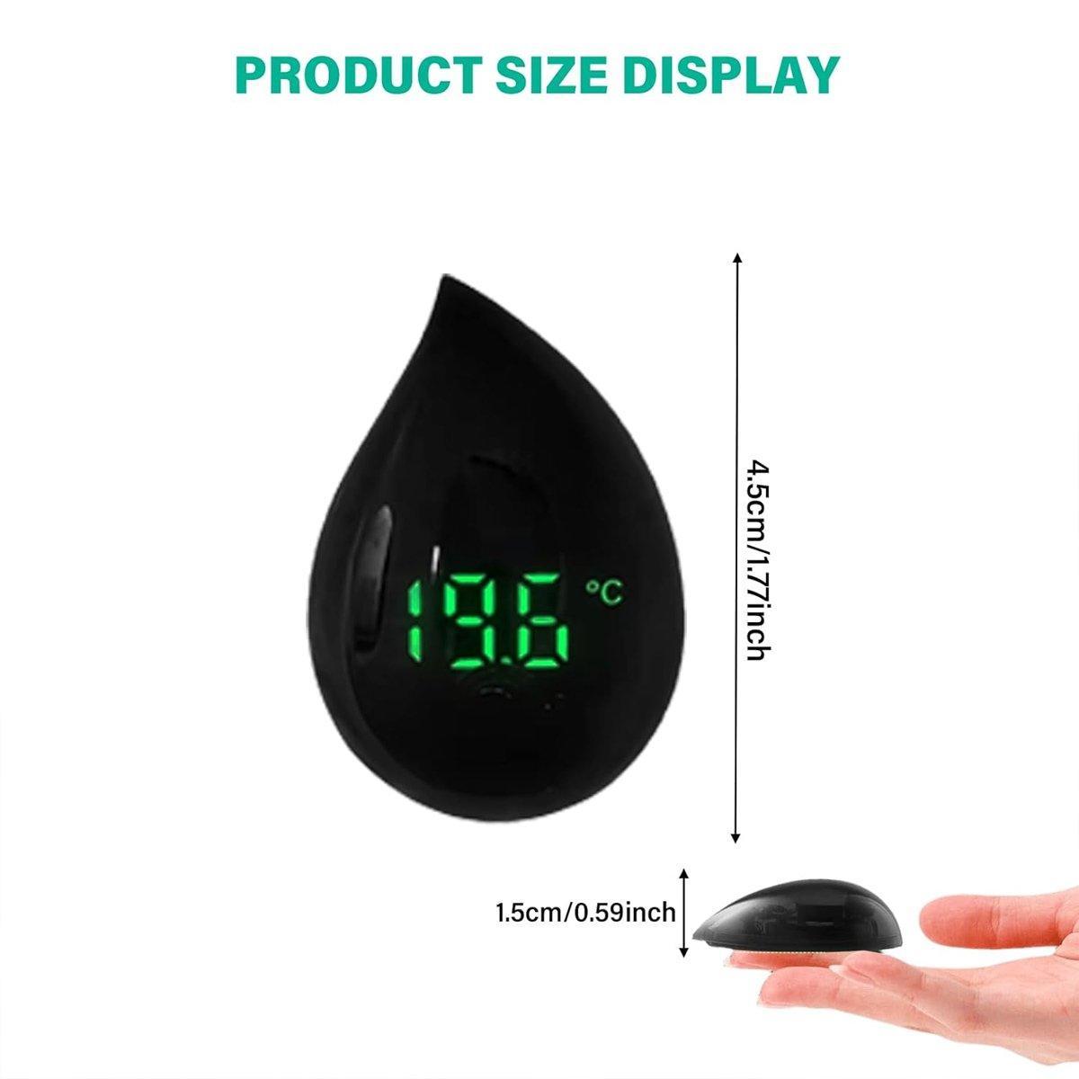 Mini Digital Fish Tank Thermometer High Precision Aquarium Temperature Gauge - Black 3