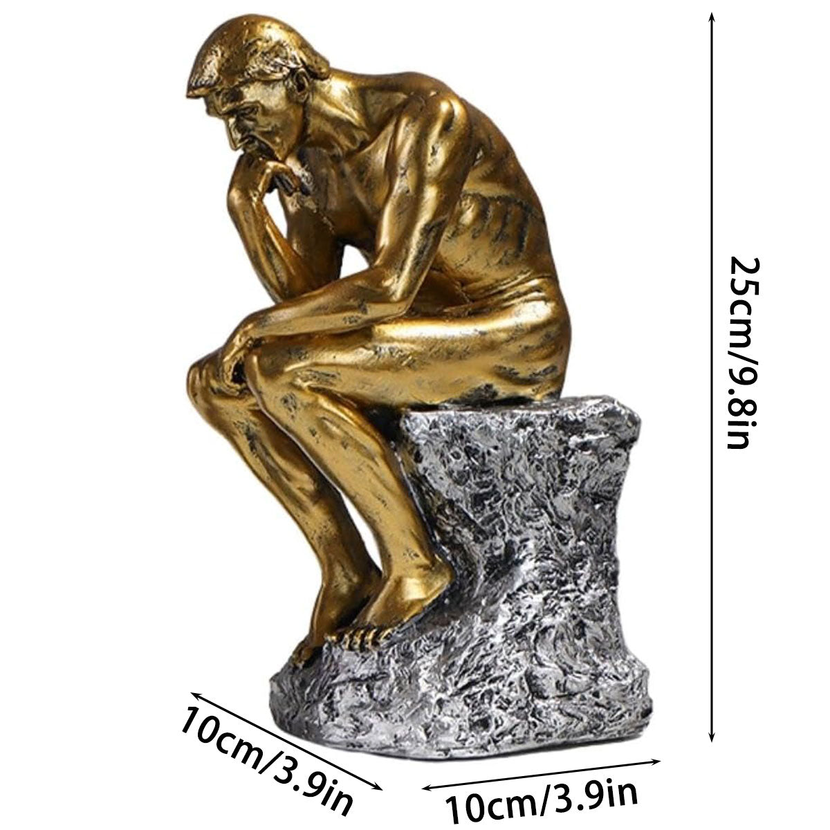 Resin Sculpture Home Decor Ornament Tabletop Figurine Modern Decorative Statue 3