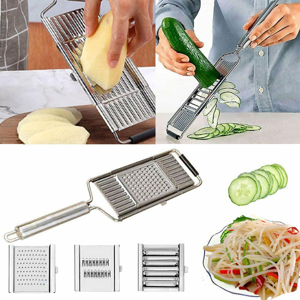 Multi-Purpose Vegetable Slicer Peeler Stainless Steel Grater Shredder Cutter 5