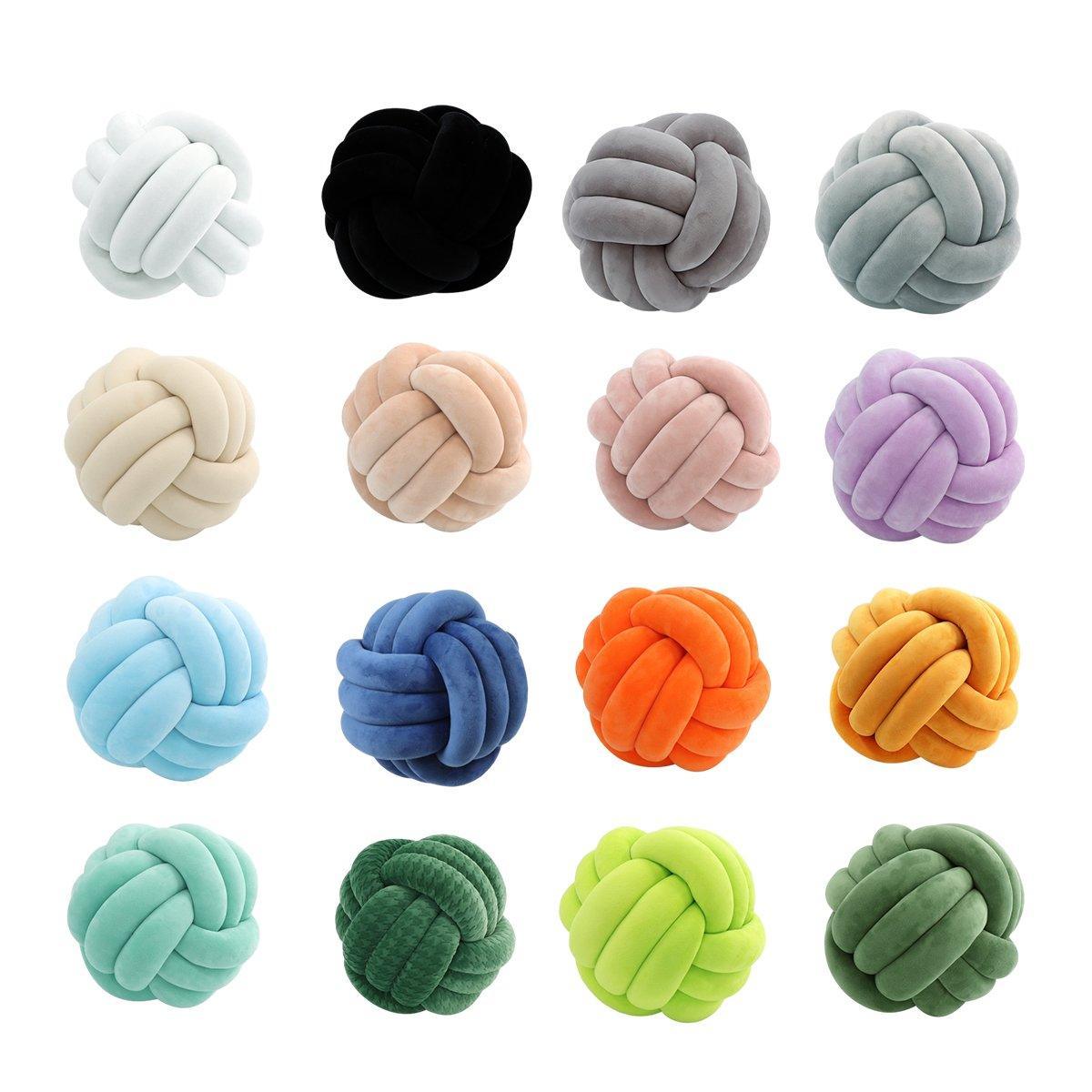 Three-Strand Braided Round Pillow Sofa Cushion Decorative Pillow for Living Room - Curcuma