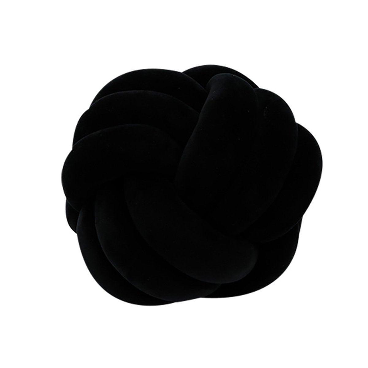 Three-Strand Braided Round Pillow Sofa Cushion Decorative Pillow for Living Room - Dark Blue 6