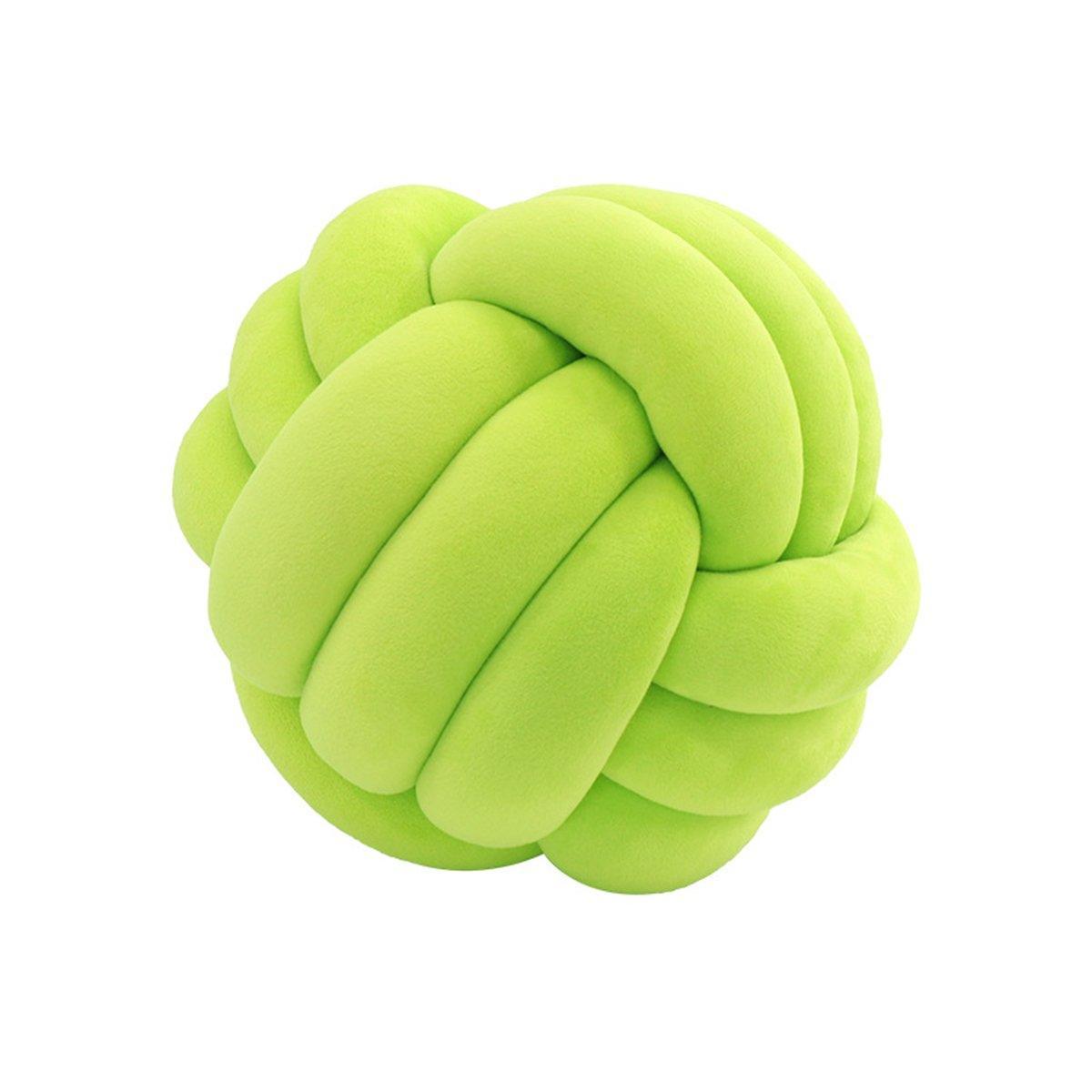 Three-Strand Braided Round Pillow Sofa Cushion Decorative Pillow for Living Room - Light Grey 13