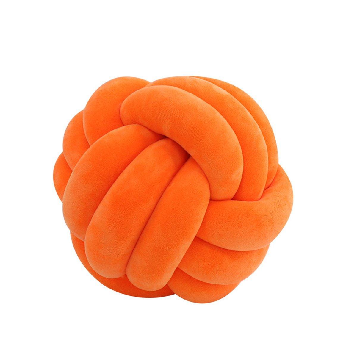 Three-Strand Braided Round Pillow Sofa Cushion Decorative Pillow for Living Room - Cream White 10