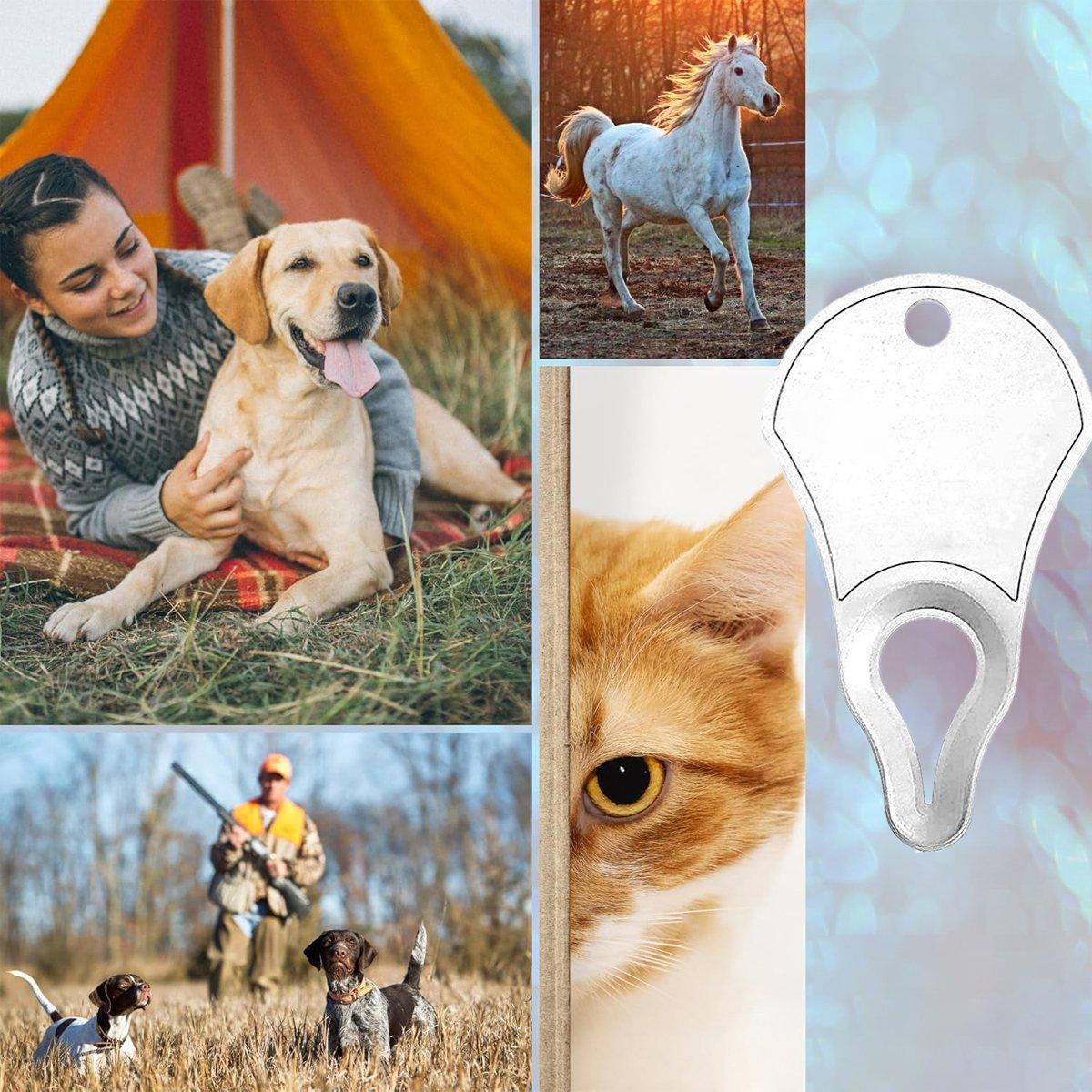 1PC Tick Removal Tool Pet Dog Lice Clip Cat Flea Removal Tool Tick Remover Tool - Silver 4