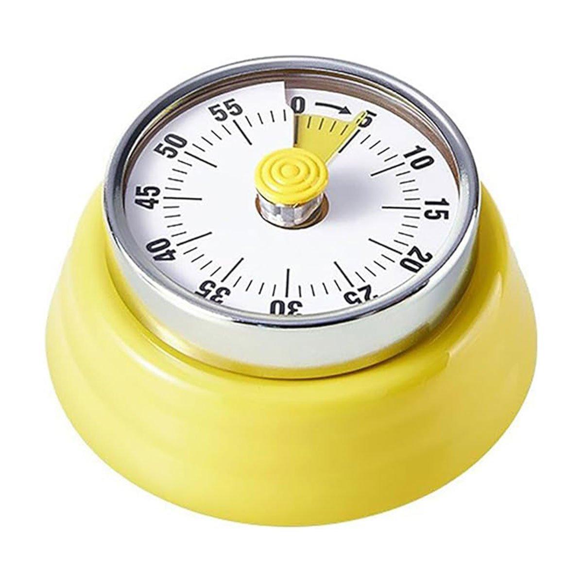 60 Minutes Visual Analog Timer Countdown Clock Time Management Kitchen Tool - Red 7