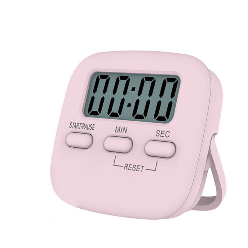 Digital Kitchen Timer 99 Minute Countdown Clock With LCD Display and Metal Mount - Pink 7
