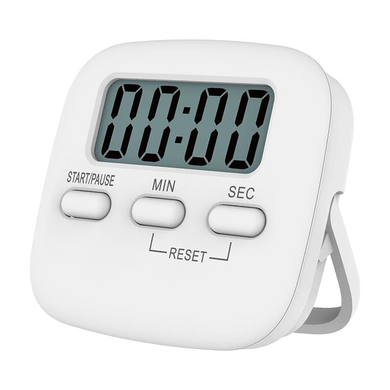 Digital Kitchen Timer 99 Minute Countdown Clock With LCD Display and Metal Mount - White 6