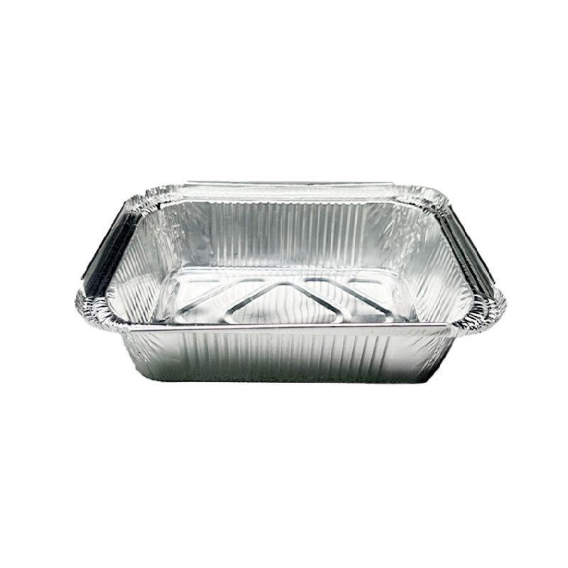 125PCS Disposable Quadrate Tin Foil Pans Oven Grill Safe Non-Stick Baking Trays - 125pcs-230ml 9