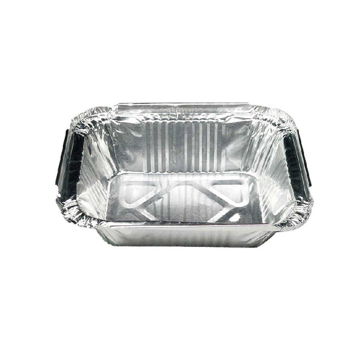125PCS Disposable Quadrate Tin Foil Pans Oven Grill Safe Non-Stick Baking Trays - 125pcs-700ml 6