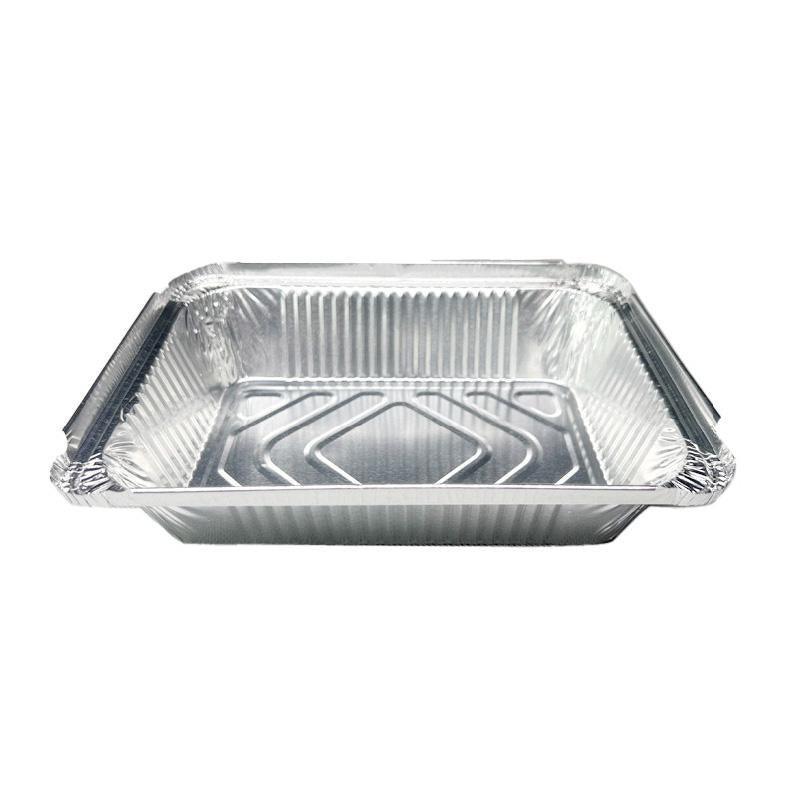 125PCS Disposable Quadrate Tin Foil Pans Oven Grill Safe Non-Stick Baking Trays - 125pcs-700ml 11
