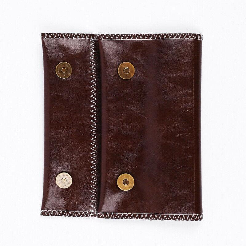Brown Leather Cigarette Tobacco Pouch Holder Bag Case Paper Great Gift Au Stock 3