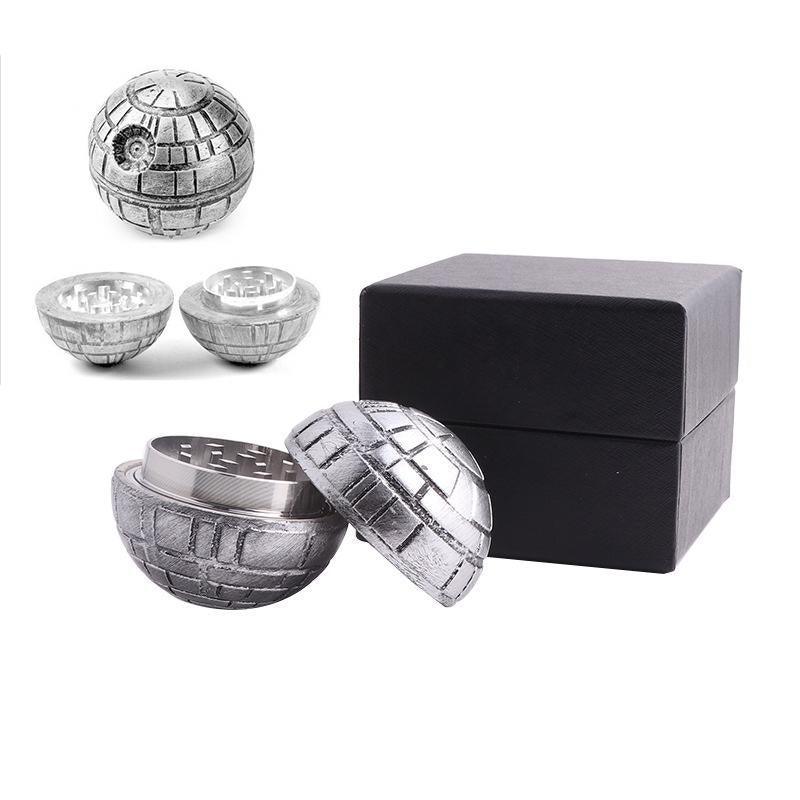 Metal Zinc Alloy Herb Grinder Crusher Aluminum With Box 3